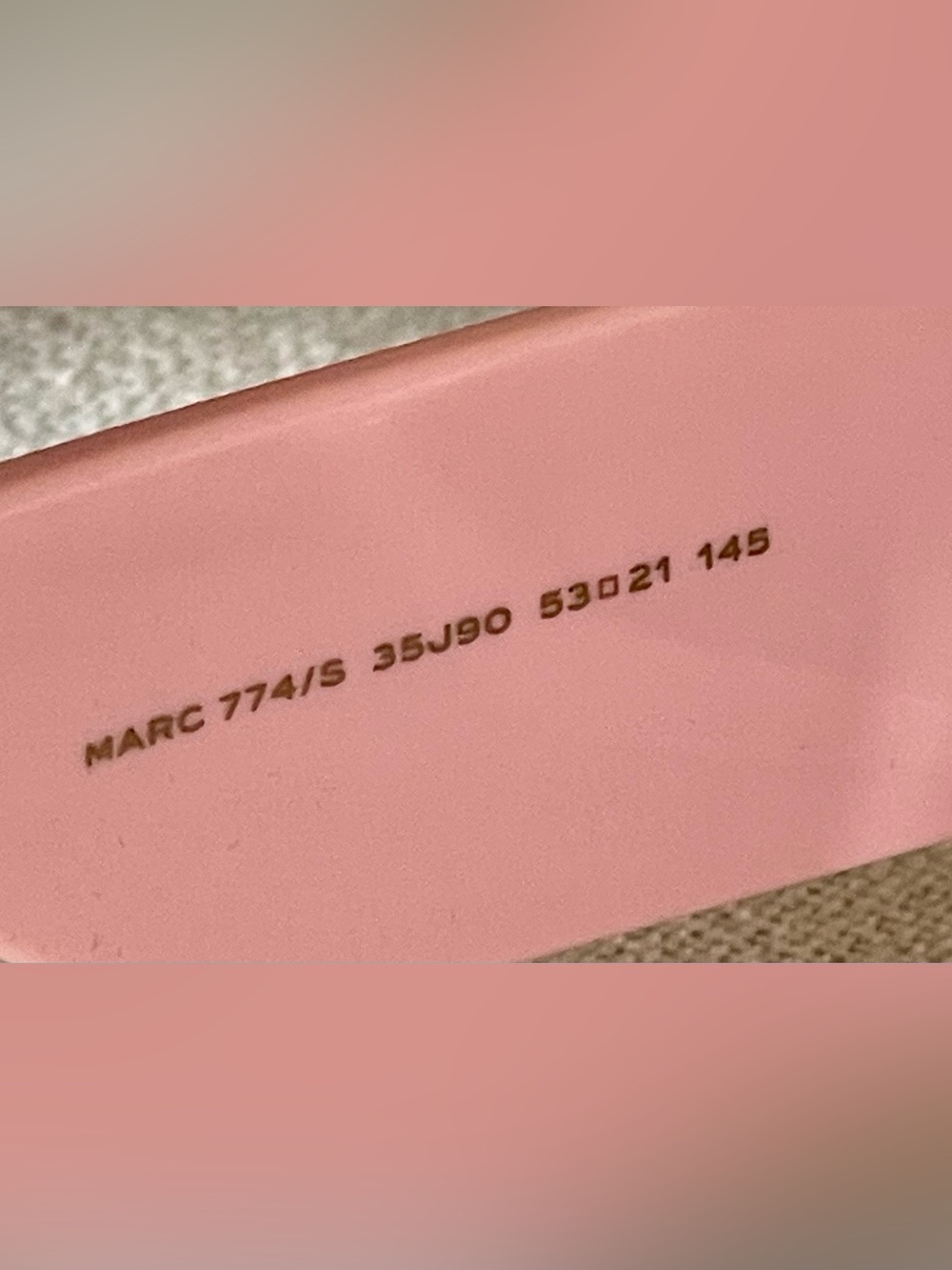 NIB MARC JACOBS MARC 774/S 35J90 PINK FULL RIM DARK GREY SHADED SUNGLASSES - Picture 8 of 12